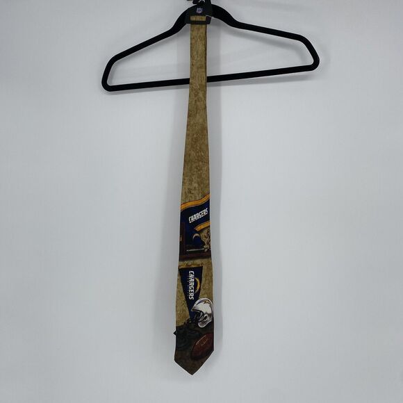 Vintage Chargers Silk Tie New With Tags - Picture 2 of 6